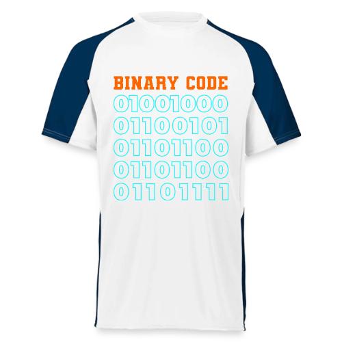 Say Hello in Binary code - Augusta Sportswear Adult Cutter Jersey