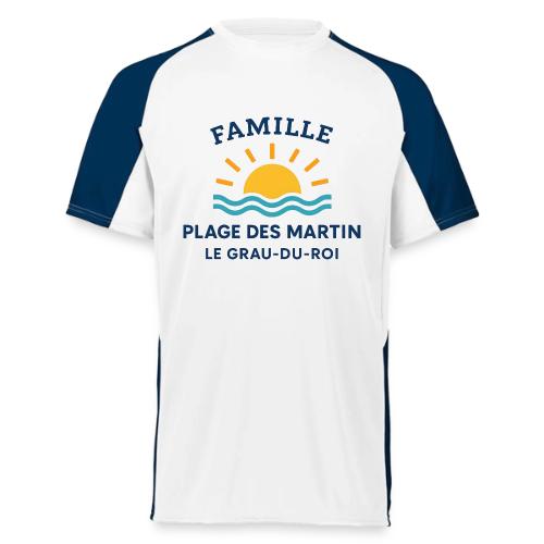 Family Beach Shirt – Plage des Martin Design - Augusta Sportswear Adult Cutter Jersey
