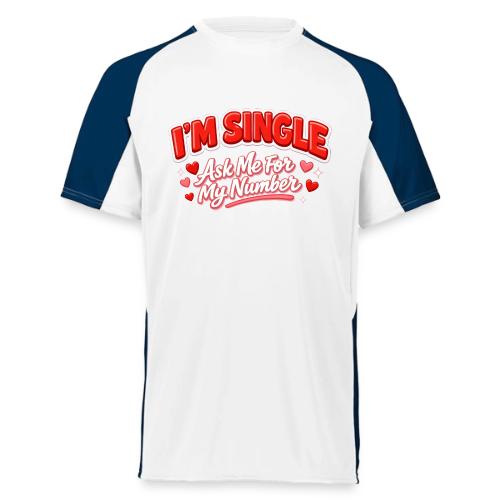 I’m Single Retro Bubble - Augusta Sportswear Adult Cutter Jersey