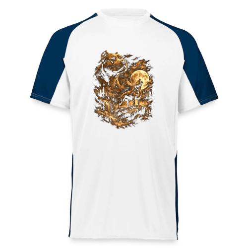 Pit Bull Howling Moon Fantasy Forest Tee - Augusta Sportswear Adult Cutter Jersey