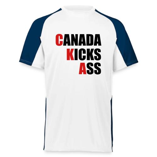 Canada Kicks Ass Vertical - Augusta Sportswear Adult Cutter Jersey