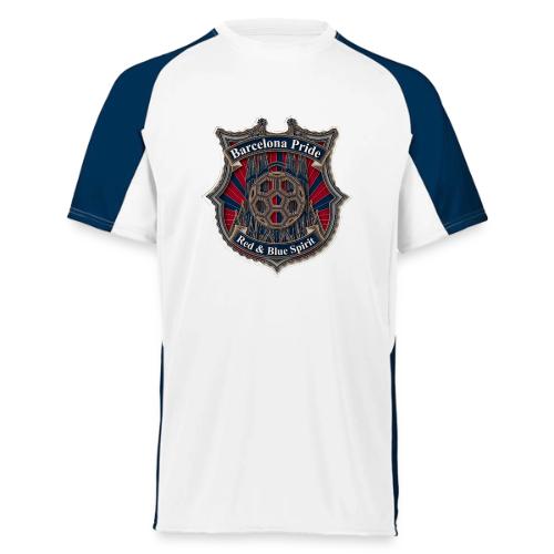 Barcelona Scarlet Pride T Shirt, Soccer City Gift - Augusta Sportswear Adult Cutter Jersey