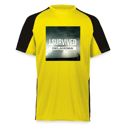 I survived Oklahoma - Augusta Sportswear Adult Cutter Jersey