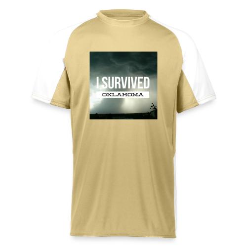 I survived Oklahoma - Augusta Sportswear Adult Cutter Jersey
