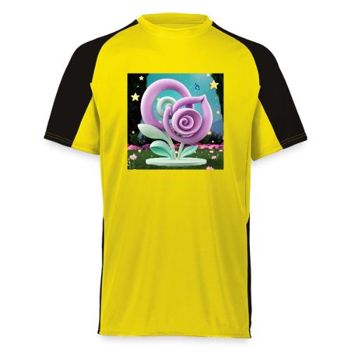 Lila Bloom | Double Floral Eco-Inspired Art - Augusta Sportswear Adult Cutter Jersey