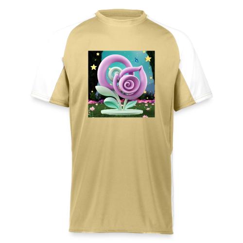 Lila Bloom | Double Floral Eco-Inspired Art - Augusta Sportswear Adult Cutter Jersey