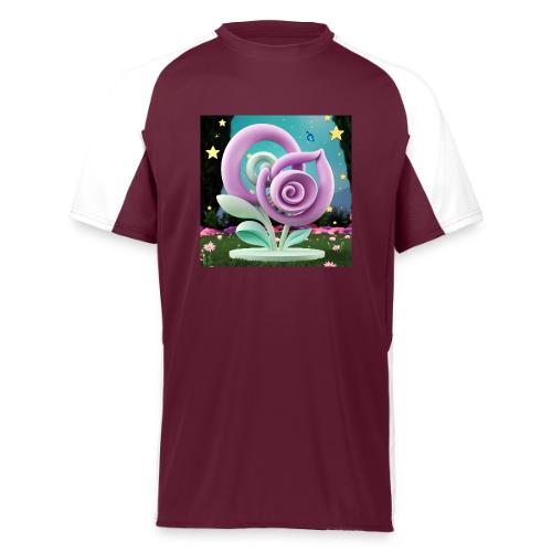 Lila Bloom | Double Floral Eco-Inspired Art - Augusta Sportswear Adult Cutter Jersey