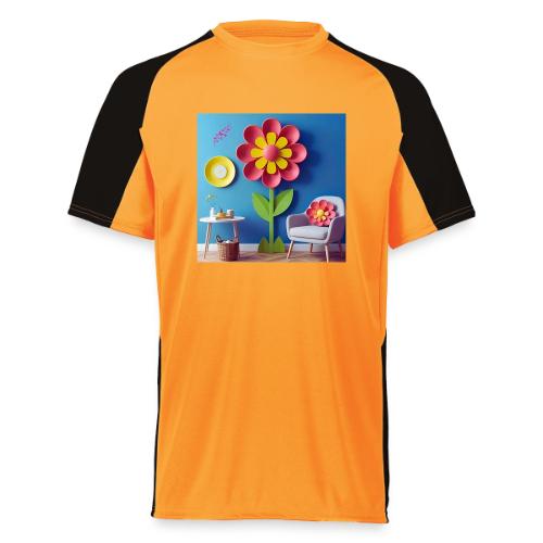 Flower design and harmony of environmental well-be - Augusta Sportswear Adult Cutter Jersey
