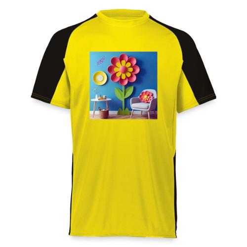 Flower design and harmony of environmental well-be - Augusta Sportswear Adult Cutter Jersey