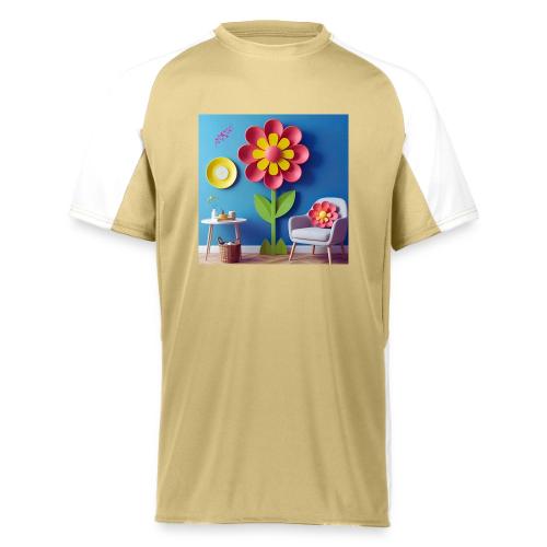 Flower design and harmony of environmental well-be - Augusta Sportswear Adult Cutter Jersey
