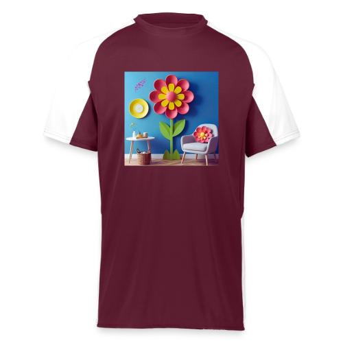 Flower design and harmony of environmental well-be - Augusta Sportswear Adult Cutter Jersey