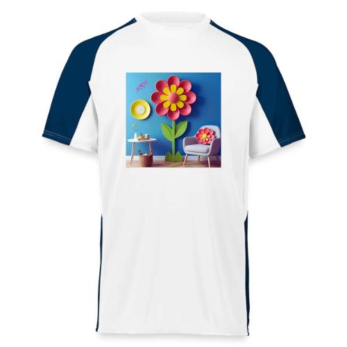 Flower design and harmony of environmental well-be - Augusta Sportswear Adult Cutter Jersey