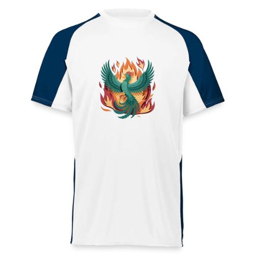 Phoenix Rising Mythical Fire Bird Fantasy Design - Augusta Sportswear Adult Cutter Jersey