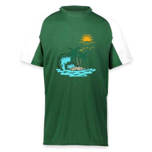 Retro Sunset Graphics - Augusta Sportswear Adult Cutter Jersey