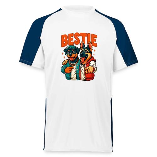 Hip Hop Dog Besties Shirt for Friends & Pet Lovers - Augusta Sportswear Adult Cutter Jersey