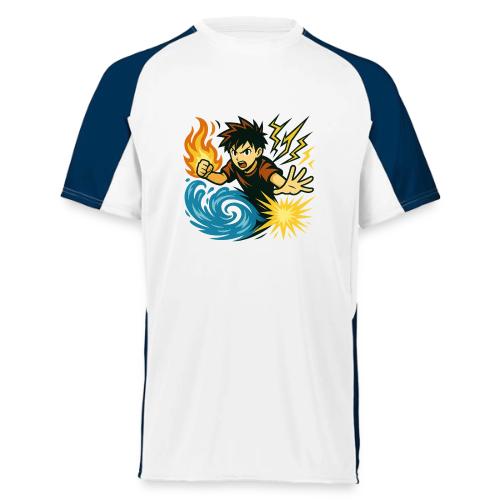 Anime Elemental Warriors | Fire, Water, Lightning - Augusta Sportswear Adult Cutter Jersey