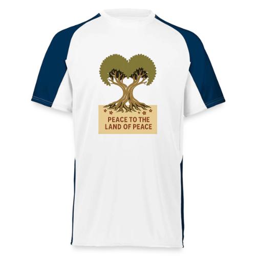 Peace To The Land Of Peace Tree Heart - Augusta Sportswear Adult Cutter Jersey