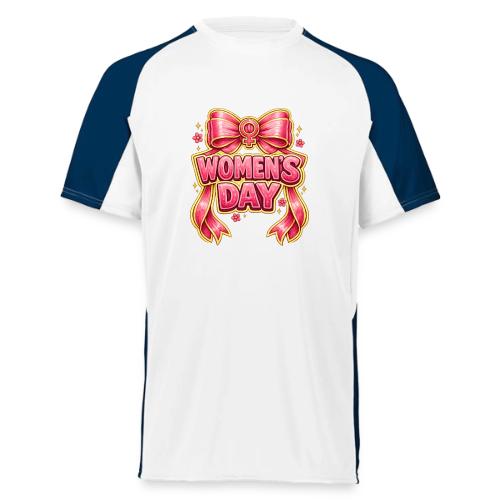 Cute Pink Bow Women’s Day Feminist Symbol - Augusta Sportswear Adult Cutter Jersey