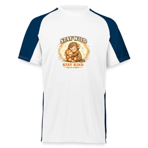 Stay Wild Stay Kind Punch Monkey Hug - Augusta Sportswear Adult Cutter Jersey