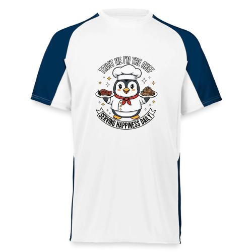 cute Penguin Chef-Funny Cartoon Daily Happiness - Augusta Sportswear Adult Cutter Jersey