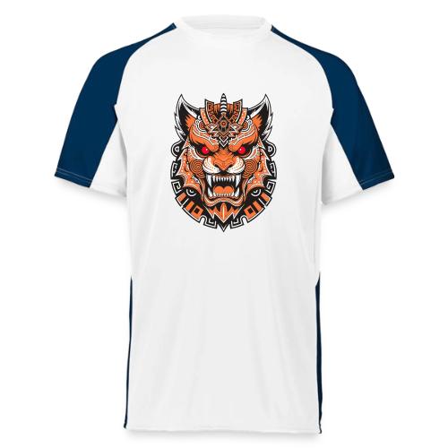 Tribal Demon Wolf Mask - Augusta Sportswear Adult Cutter Jersey