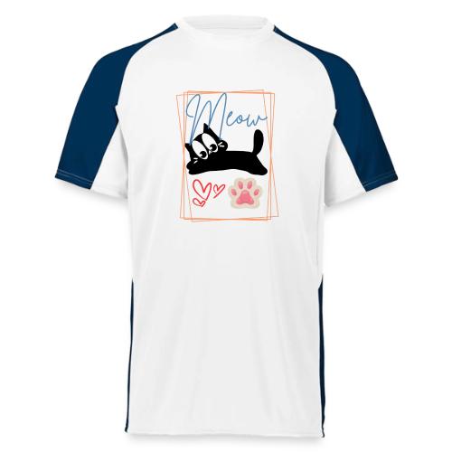 Meow Cat Paw Cute Kitty Lover Design - Augusta Sportswear Adult Cutter Jersey