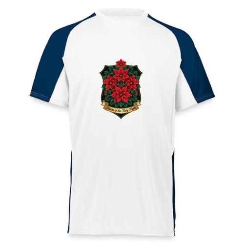 Poinsettia Crest T-Shirt - Augusta Sportswear Adult Cutter Jersey