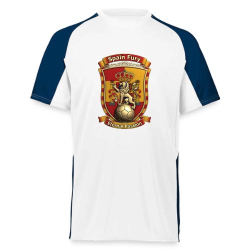 Spain Lion Fury T-Shirt, Spanish Crest Gift - Augusta Sportswear Adult Cutter Jersey
