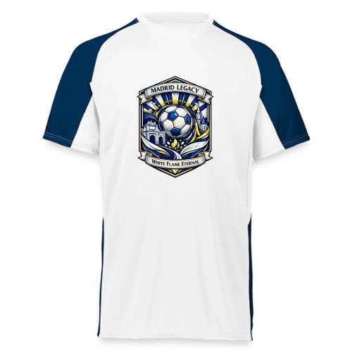 Madrid White Legacy T Shirt, Madrid Fan Gift - Augusta Sportswear Adult Cutter Jersey