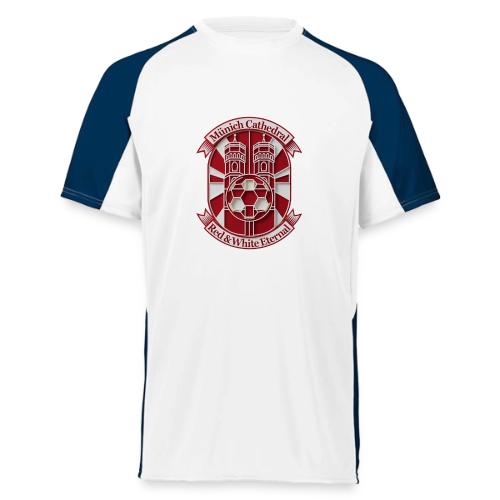 Munich Cathedral T Shirt, German Football Fan Gift - Augusta Sportswear Adult Cutter Jersey