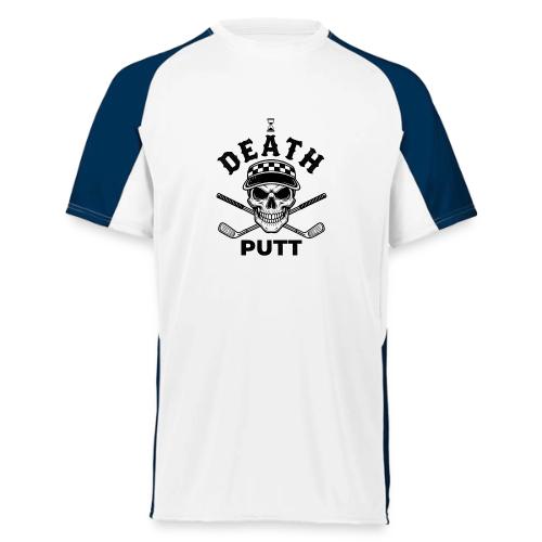 DEATH PUTT - Gothic Golf Gift Tee - Skull & Putter - Augusta Sportswear Adult Cutter Jersey