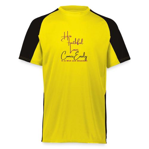 His faithful love comes easily - Augusta Sportswear Adult Cutter Jersey