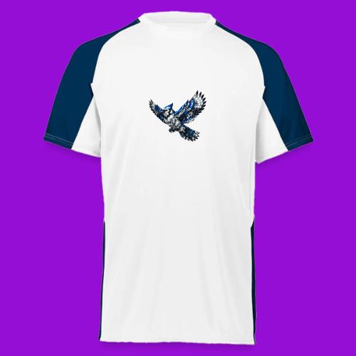 Silver Blue Jay in Flight - Augusta Sportswear Adult Cutter Jersey