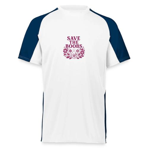 Save the boobs floral - Augusta Sportswear Adult Cutter Jersey