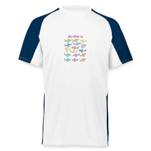 It’s Okay To – Cute Pastel Shark - Augusta Sportswear Adult Cutter Jersey