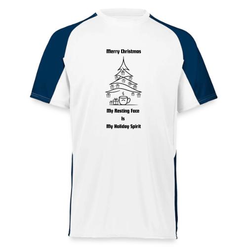 My Resting Face Is My Christmas Spirit T-Shirt - Augusta Sportswear Adult Cutter Jersey