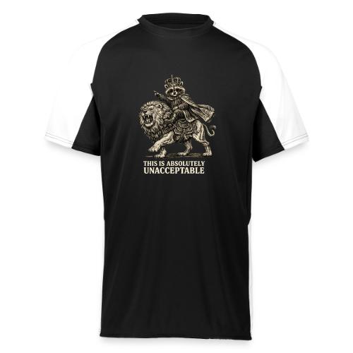 Funny Raccoon King Riding Lion Vintage Meme Art - Augusta Sportswear Adult Cutter Jersey