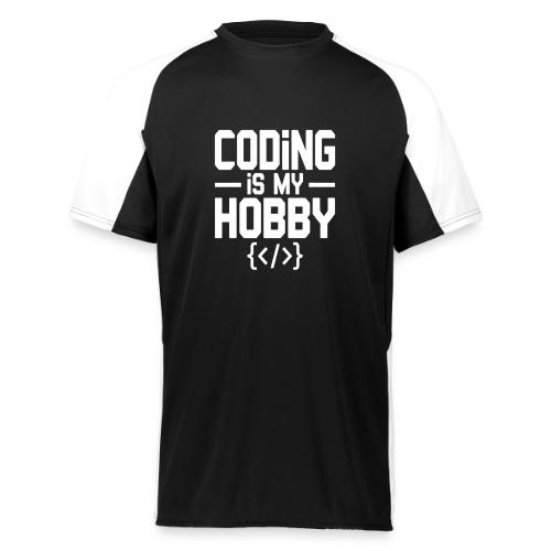 Coding Is My Hobby Typography - Augusta Sportswear Adult Cutter Jersey