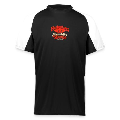 Retro Elephant Bee My Valentine Cute Couple - Augusta Sportswear Adult Cutter Jersey