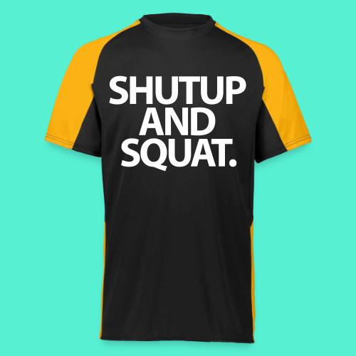 Shutup type Gym Motivation - Augusta Sportswear Adult Cutter Jersey