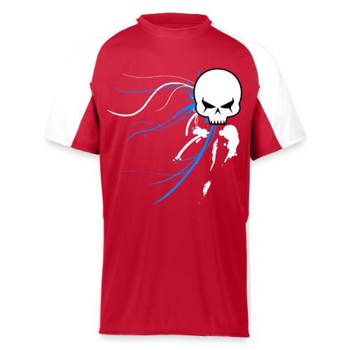 cyber skull bluw - Augusta Sportswear Adult Cutter Jersey