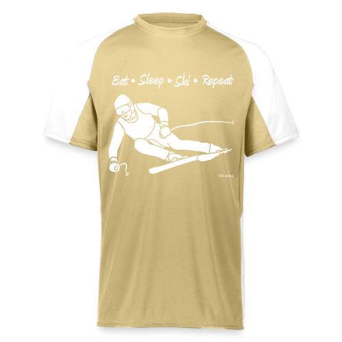Eat Sleep Ski Repeat - wb - new001 - Augusta Sportswear Adult Cutter Jersey