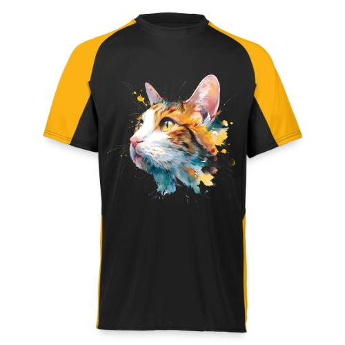 Cat: Feline Ink Burst - Augusta Sportswear Adult Cutter Jersey