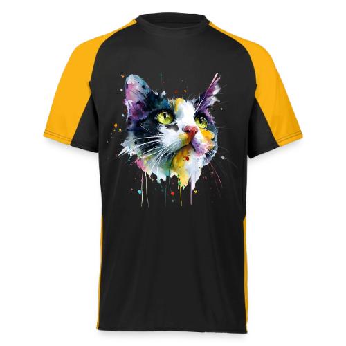 Cat: Painted Purr Expression - Augusta Sportswear Adult Cutter Jersey