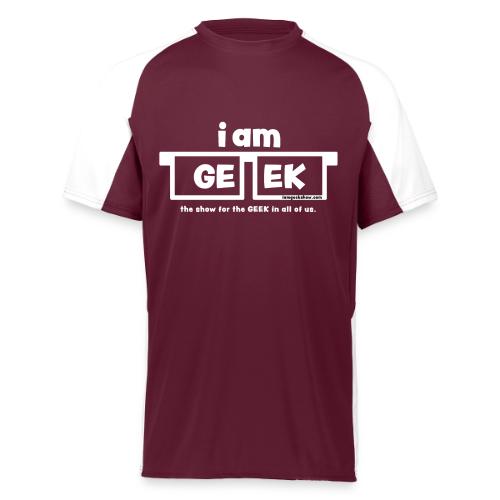 iamGEEK classic White - Augusta Sportswear Adult Cutter Jersey