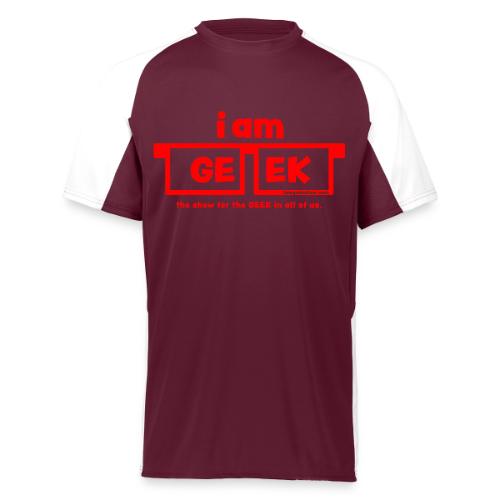 iamGEEK RED - Augusta Sportswear Adult Cutter Jersey
