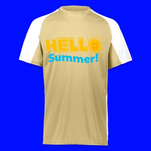 Kreative In Kinder Hello Summer! - Augusta Sportswear Adult Cutter Jersey