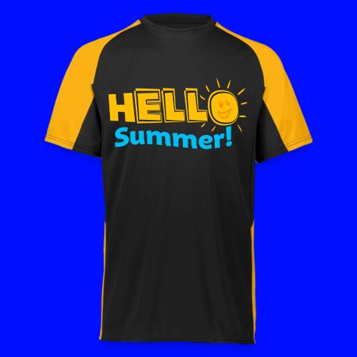 Kreative In Kinder Hello Summer! - Augusta Sportswear Adult Cutter Jersey