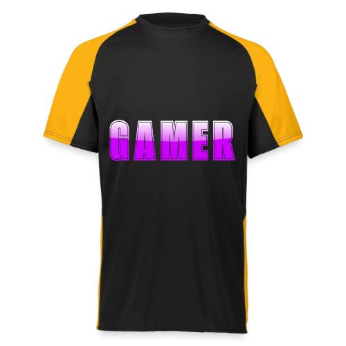 Gamer Purple Glossy Collegiate Design - Augusta Sportswear Adult Cutter Jersey