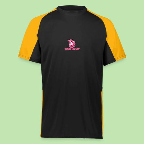 I love my cat - Augusta Sportswear Adult Cutter Jersey